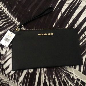 Large clutch wrist wallet